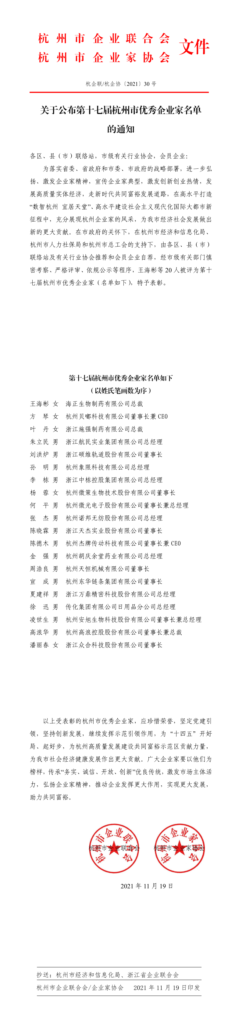 关于公布第十七届杭州市优秀企业家的通知_1_3.png